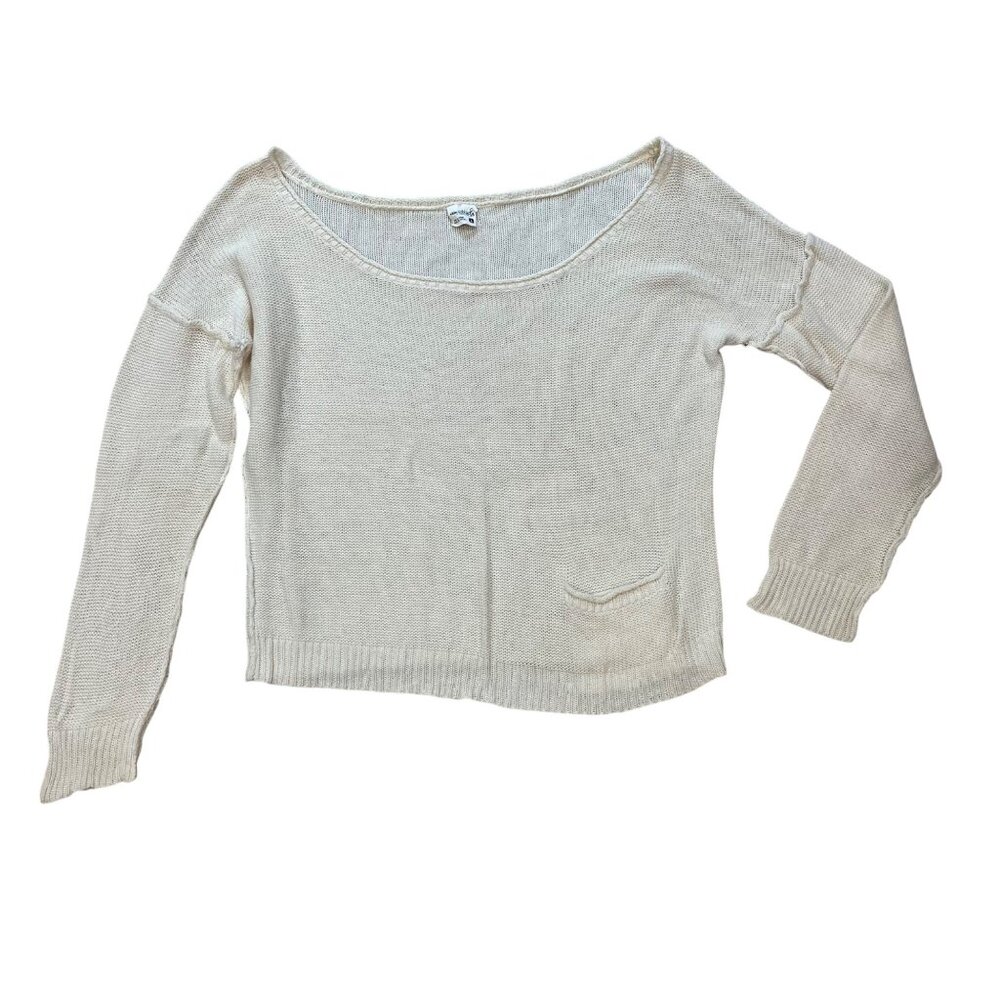 Essentials by Full Tilt Oversized Sweater Women's Size Large Open Knit Cotton